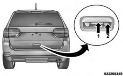 JEEP Grand Cherokee WK2 Phase 2 (2013-2017) - Déverrouillage et accès au hayon - 1