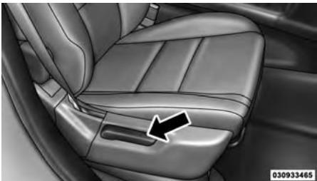 JEEP Grand Cherokee WK2 Phase 2 (2013-2017) - Réglage manuel du dossier de siège du passager avant – Inclinaison - 1