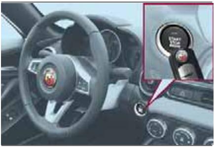 Abarth 124 Spider (2015-2019) - Fonction de démarrage du moteur lorsque la batterie principale est déchargée - 1