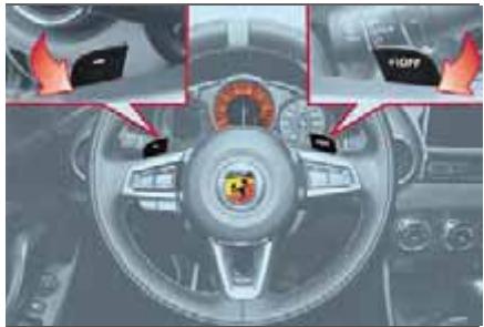 Abarth 124 Spider (2015-2019) - Utilisation du commutateur de changement de vitesse - 2