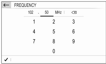 Vauxhall Mokka B (2020-2024) Infotainment System - Keyboards for number input - 1