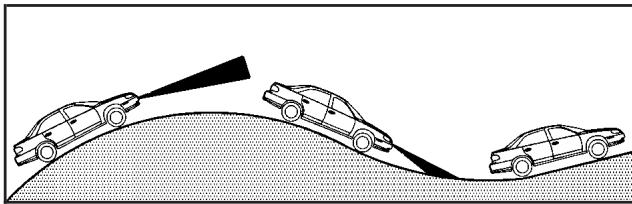 CADILLAC XLR (2006) - Utilisation du régulateur de vitesse à commande adaptative en côte - 1