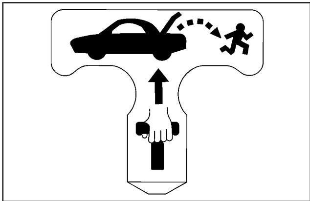 CADILLAC XLR (2006) - Poignée de déverrouillage d'urgence du coffre - 1