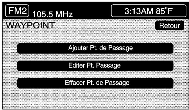 CADILLAC XLR (2006) - Corriger Waypoint (points de passage) - 1