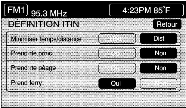 CADILLAC XLR (2006) - Définition itinétaire - 1