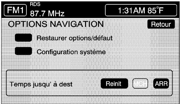 CADILLAC XLRV (2006) - Options navigation - 1