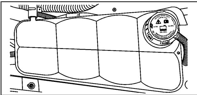 CADILLAC XLRV (2006) - Vérification du niveau de liquide de refroidissement - 1