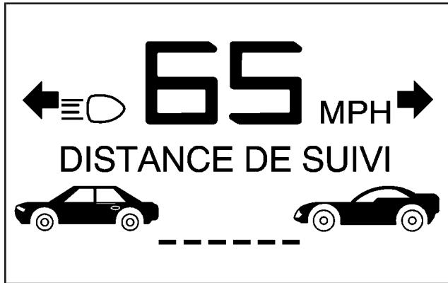 CADILLAC XLRV (2006) - Sélection de la distance de suivi (écart) - 2