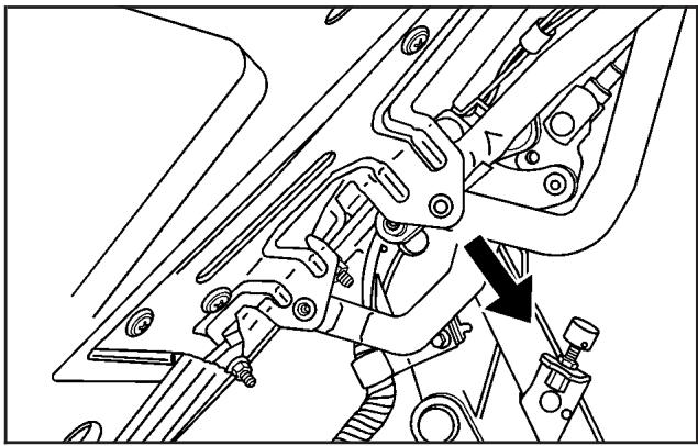 CADILLAC XLRV (2006) - Levage manuel du toit rigide escamtable - 2