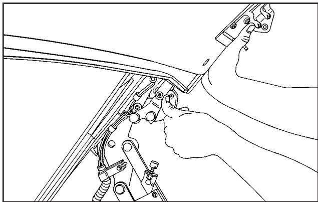 CADILLAC XLRV (2006) - Levage manuel du toit rigide escamtable - 4