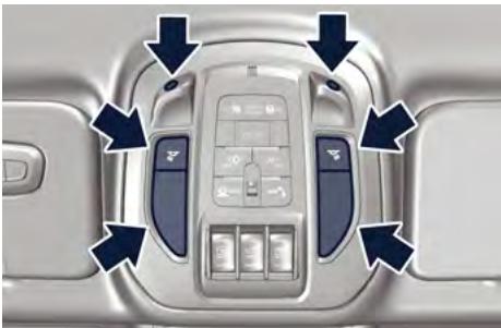 Maserati Grecale (2022) - Lampes de la Console de Plafonnier - 1