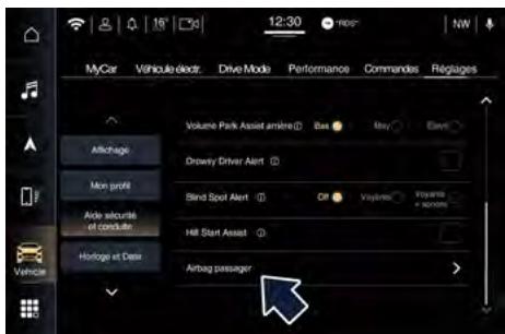 Maserati Grecale (2022) - Désactivation de l'airbag passager (®, NON valable pour le marché taiwanais) - 1
