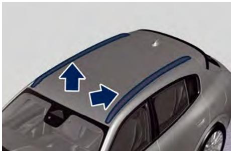 Maserati Grecale (2022) - Rails installés dans le sens de la longueur (1) - 1