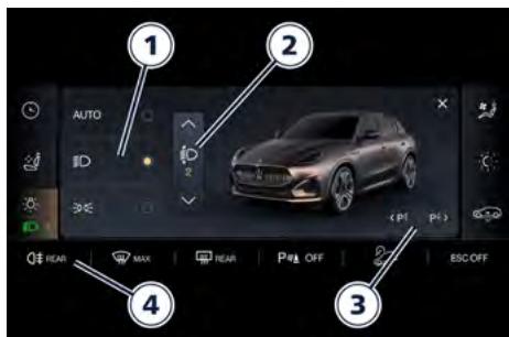 Maserati Grecale (2022) - Commandes de l'écran Confort - 1