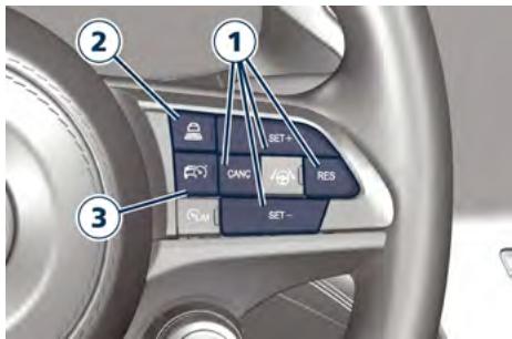 Maserati Grecale (2022) - Commandes du système et conditions d'activation - 1