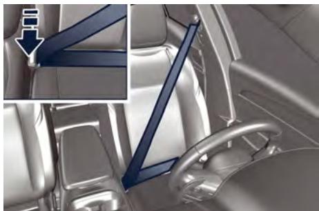 Maserati Grecale (2022) - Mode d'emploi des ceintures de sécurité à trois points - 1