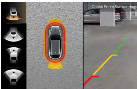 Maserati Grecale (2022) - Side Distance Warning (avertissement de distance latérale, avec Surround View unquivalent) - 2