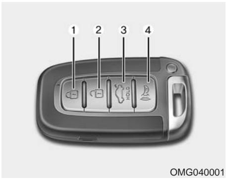 KIA Magentis MG (2005-2010) - Clé intelligente (si équipée) - 1