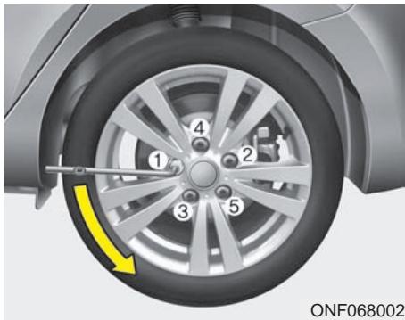 KIA Magentis MG (2005-2010) - Avertissement - changer une roue - 1
