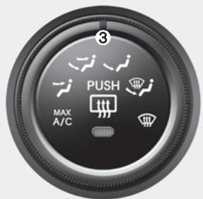 KIA Magentis MG (2005-2010) - Système de climatisation à commande manuelle (si équipée) - 5