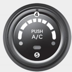 KIA Magentis MG (2005-2010) - Système de climatisation à commande manuelle (si équipée) - 1