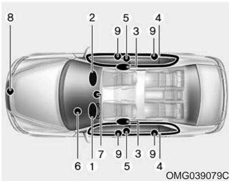 KIA Magentis MG (2005-2010) - Avertissement - 1