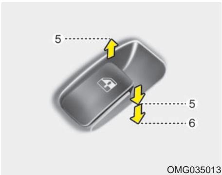KIA Magentis MG (2005-2010) - Soulèvement et abaissement des glaces - 1