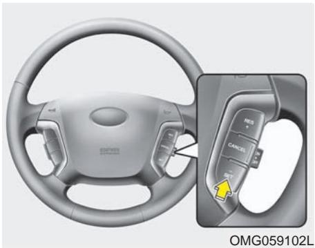 KIA Magentis MG (2005-2010) - Pour augmenter la vitesse régée : - 1