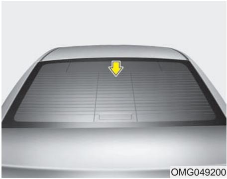 KIA Magentis MG (2005-2010) - Étiquette d'avertissement des coussins gonflables - 3