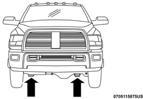 RAM 3500 (2018) - Emplacement de levage avant - 1