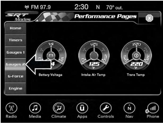 DODGE Charger SRT Hellcat (2017) - Gauges 2 (Indicateurs 2) - 1