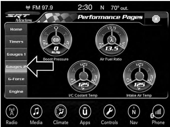 DODGE Charger SRT Hellcat (2017) - Gauges 2 (Indicateurs 2) - 2