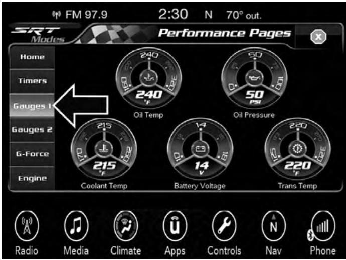 DODGE Charger SRT Hellcat (2017) - Gauges 1 (Indicateurs 1) - 1