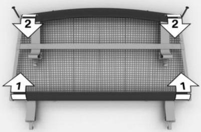 BMW X3 (2024) - Rangement du filet de séparation du compartment à bagages - 1