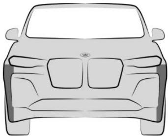 BMW X3 (2024) - Capeurs radars latéraux, avant - 1