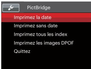 KODAK WPZ2RD - Utilisation du menu PictBridge - 1