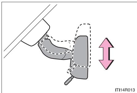 Scion tC 2 (2012) - Réglage de la hauteur du rétroviseur - 1