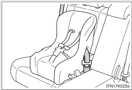 Scion tC 2 (2012) - Installation du dispositif de retenue pour enfants - 2