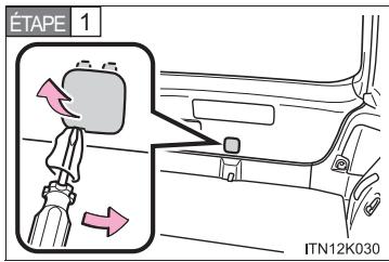Scion tC 2 (2012) - Si le dispositif d'ouverture du hayon ne fonctionne pas - 1