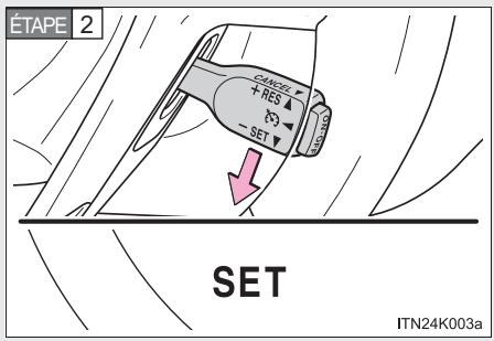 Scion tC 2 (2012) - Réglage de la vitesse du vehicule - 2