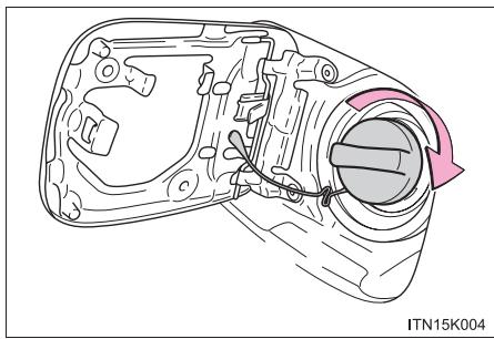 Scion tC 2 (2012) - Fermetre du bouchon du réservoir de carburant - 1