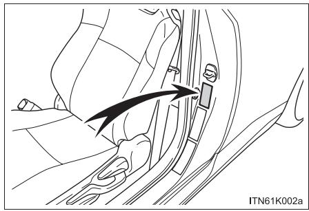 Scion tC 2 (2012) - ■ Numéro d'identification du vehicule - 3