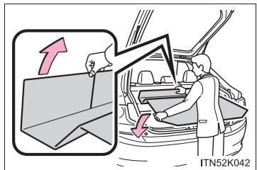 Scion tC 2 (2012) - Lorsque you rangez le couvre-bagages - 1