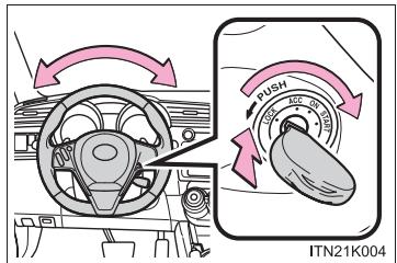Scion tC 2 (2012) - ■Lorsqu'il est impossible de libreter le mecanisme de verrouillage de la direction - 1