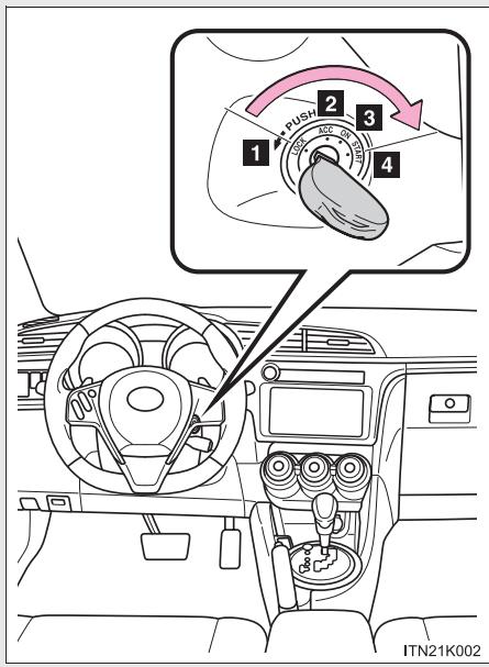 Scion tC 2 (2012) - Changement de position du contacteur du moteur - 1