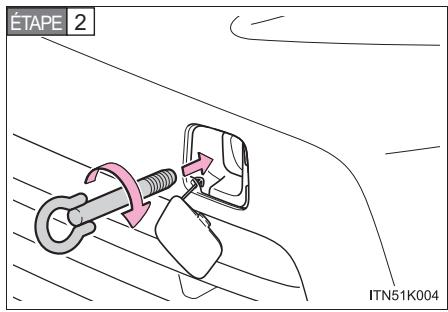 Scion tC 2 (2012) - Mise en place des œillets de remorquage - 2