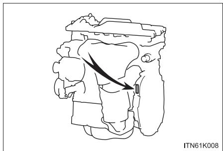 Scion tC 2 (2012) - ■ Numéro d'identification du vehicule - 4
