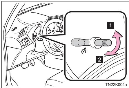 Scion tC 2 (2012) - Commande de l'éclairage du bloc d'instrumentation - 1