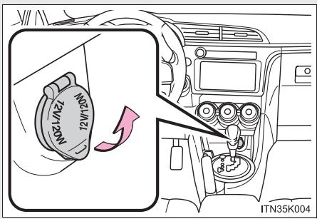 Scion tC 2 (2012) - Prise de courant - 1