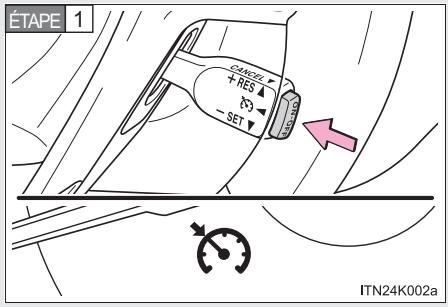 Scion tC 2 (2012) - Réglage de la vitesse du vehicule - 1